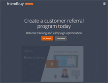 Tablet Screenshot of friendbuy.com